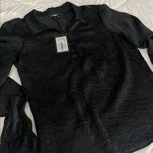 PAIGE Resa Blouse in Black NWT